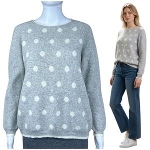 Bartolini Cashmere Wool Blend Crew Neck Sweater Size M Minimalist Italy Academia